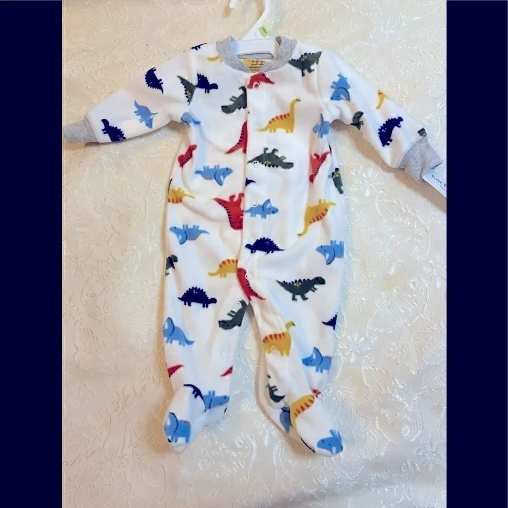 Carter’s Baby Boy Dino print 2 way zip 3 Months